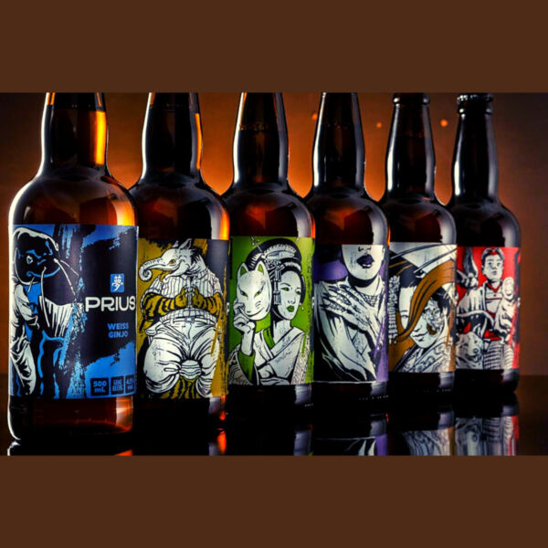 Kit com 6 Cervejas Prius Sake Beers 500ml