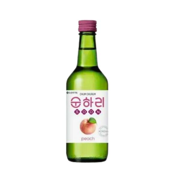 Soju bebida Coreana Pêssego Peach 360ml
