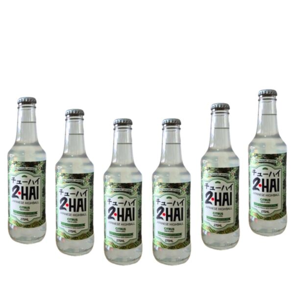 KIT 6 unidades 2 HAI Citrus - Coquetel Highball Sabor Limão 275ml